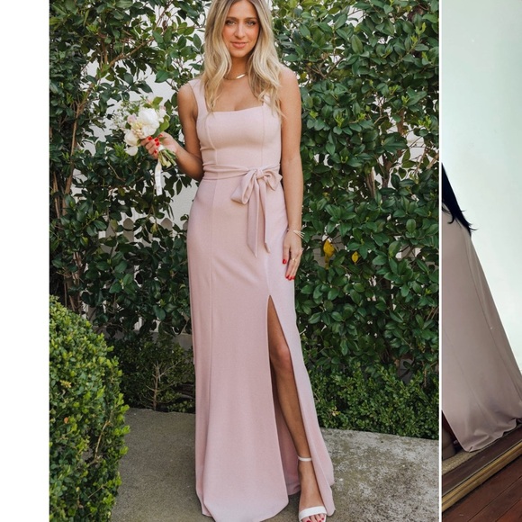 NWT Show Me your Mumu Paris Gown Dusty Blush Stretch - Picture 1 of 14